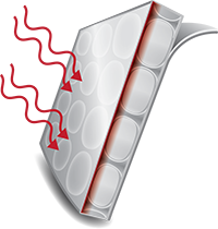 Thermal shield conductive